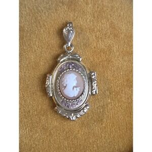Victorian BB Co Bliss Brothers Art Nouveau Locket 10k Gold Fill Pendant Cameo
